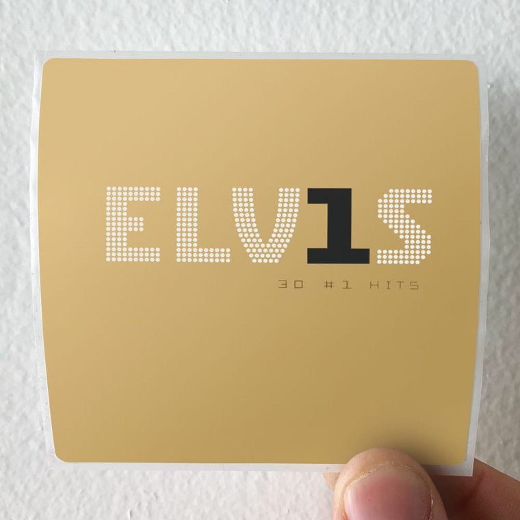 Elvis Presley Elv1S 30 1 Hits 1 Album Cover Sticker