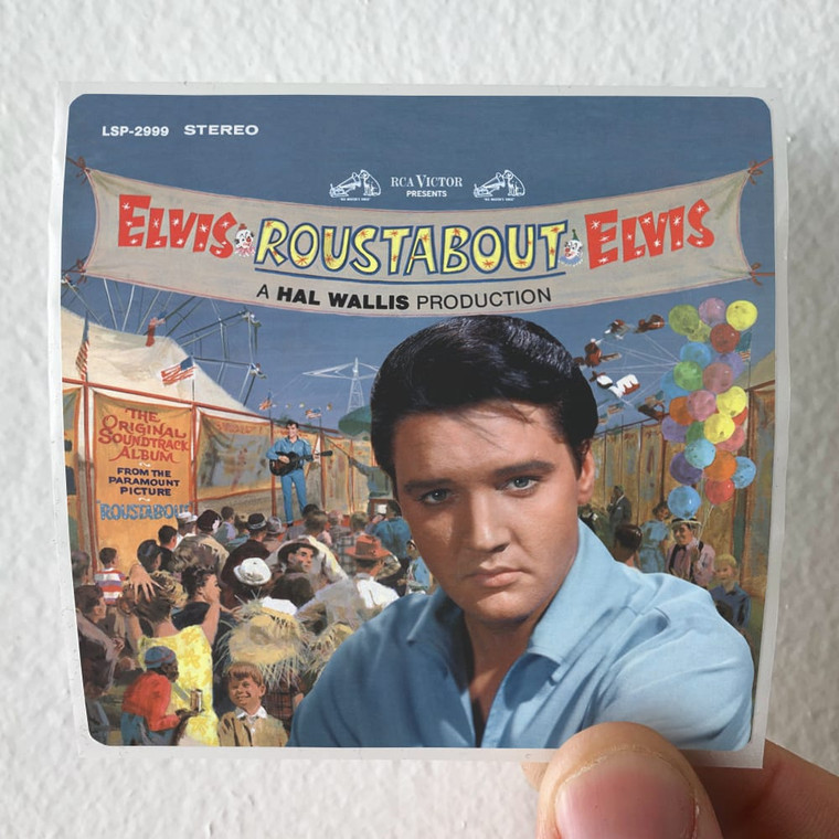 Elvis Presley Roustabout 1 Album Cover Sticker