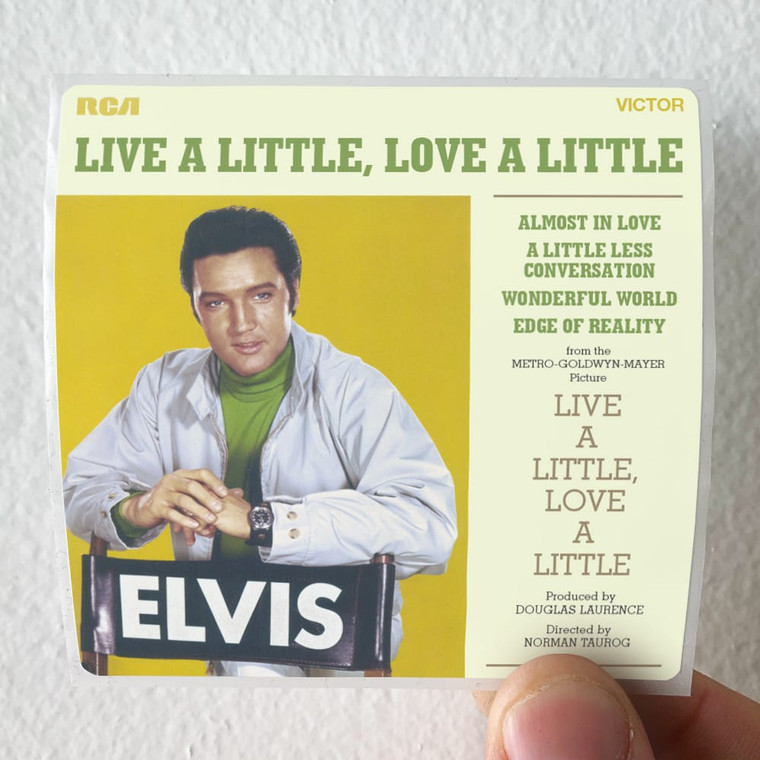Elvis Presley Live A Little Love A Little Charro The Trouble With Girls Album Cover Sticker