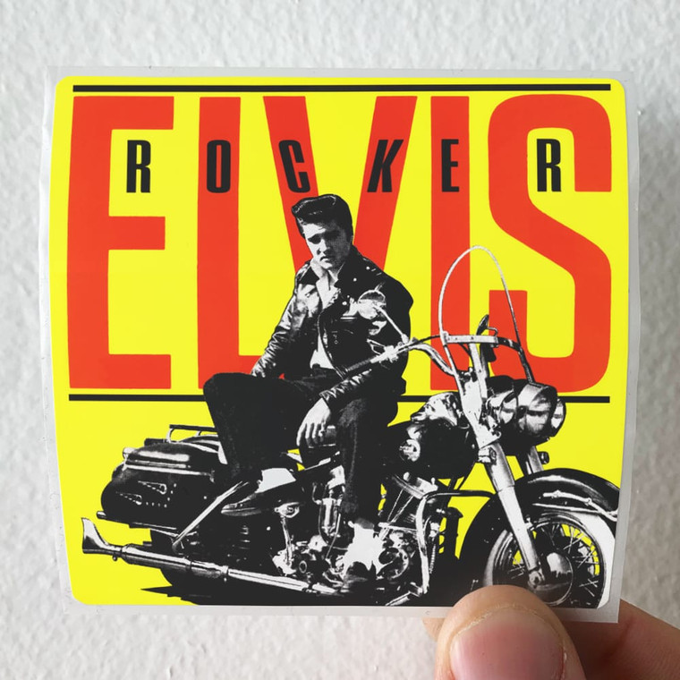 Elvis Presley Rocker Album Cover Sticker