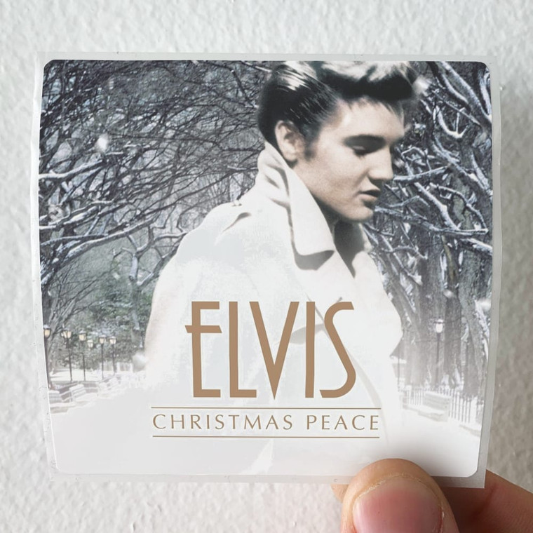 Elvis Presley Christmas Peace Album Cover Sticker