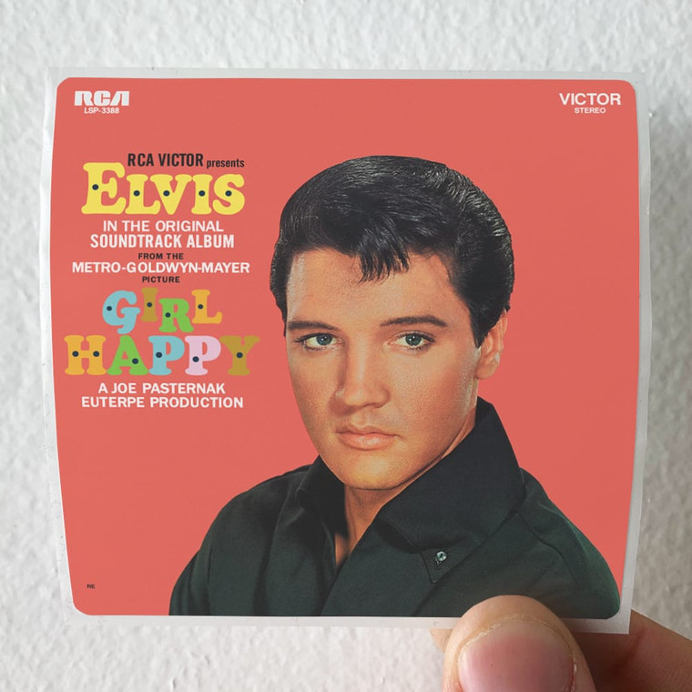 Elvis Presley Girl Happy 2 Album Cover Sticker