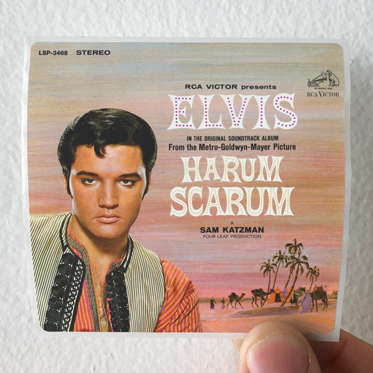 Elvis Presley Harum Scarum Album Cover Sticker