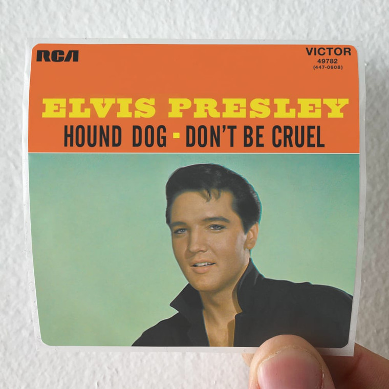 Elvis Presley Hound Dog Dont Be Cruel Album Cover Sticker