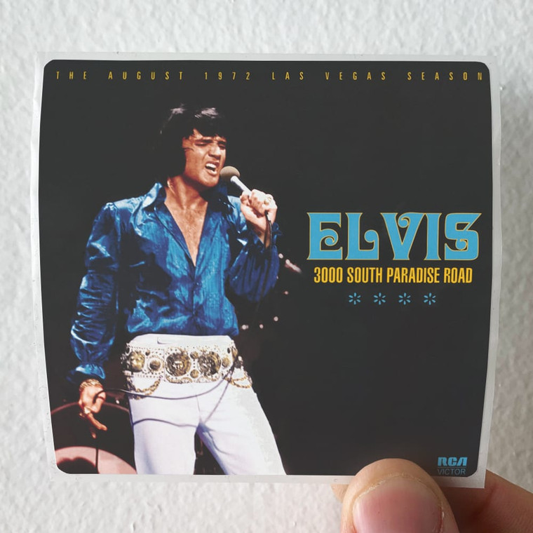 Elvis Presley 3000 South Paradise Road Album Cover Sticker