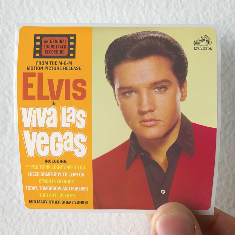 Elvis Presley Viva Las Vegas Album Cover Sticker