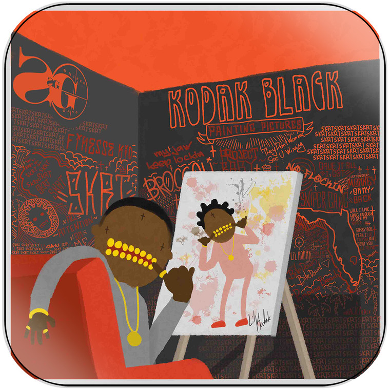 Kodak Black Painting Pictures Album Cover Sticker