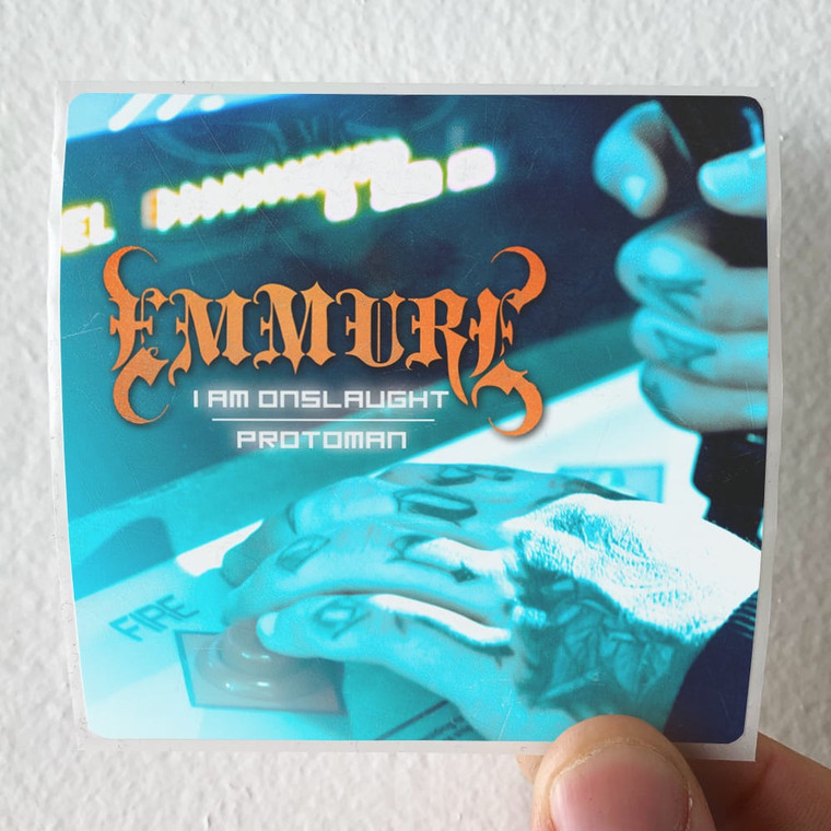 Emmure I Am Onslaught Protoman Album Cover Sticker