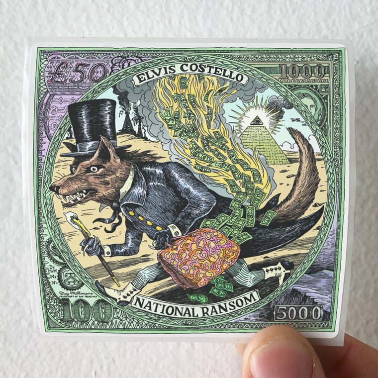 Elvis Costello National Ransom Album Cover Sticker