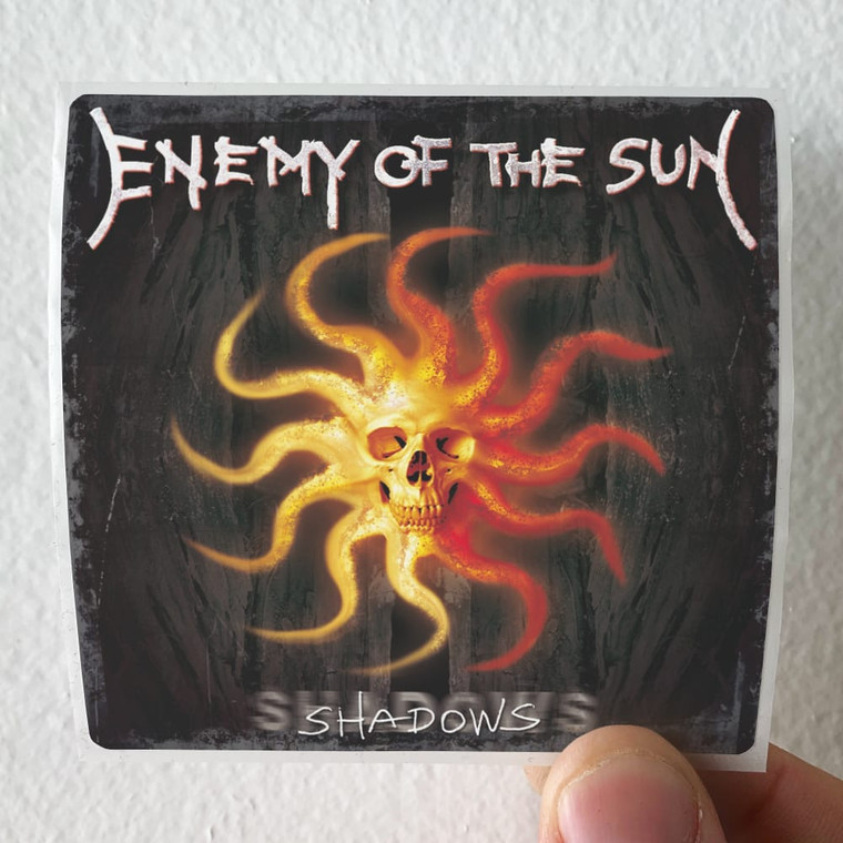 Enemy of the Sun Shadows Album Cover Sticker Enemy of the Sun Shadows Album Cover Sticker
