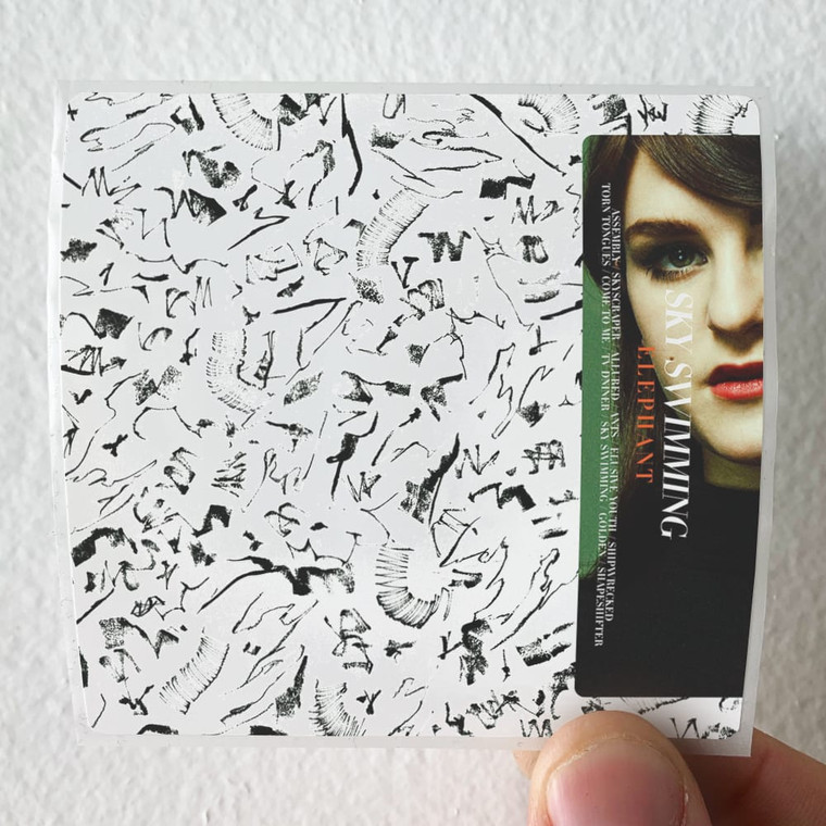 Elephant Sky Swimming Album Cover Sticker