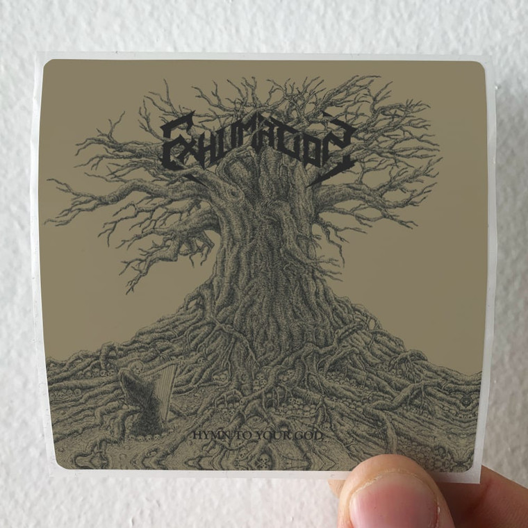 Exhumation Hymn To Your God Album Cover Sticker