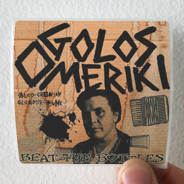 Golos Omeriki Beat The Bottles Album Cover Sticker