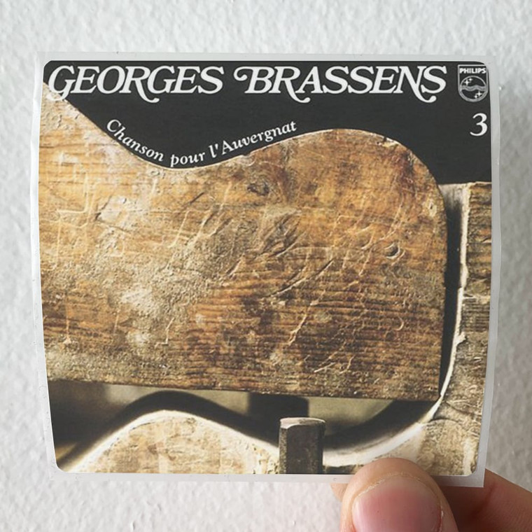 Georges Brassens Volume 3 Chanson Pour Lauvergnat Album Cover Sticker