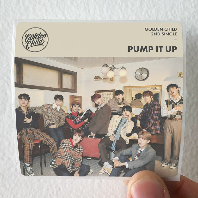 Golden Child Pump It Up Album Cover Sticker
