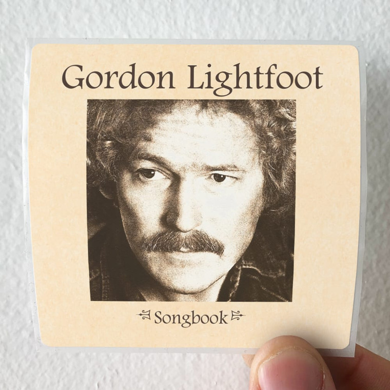 Gordon Lightfoot Songbook Album Cover Sticker