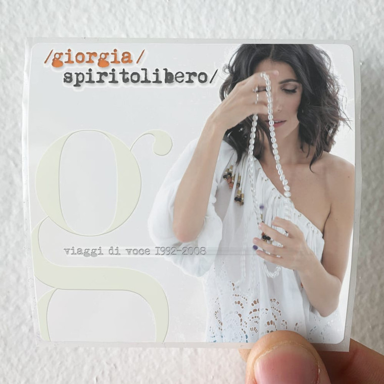 Giorgia Spirito Libero Album Cover Sticker