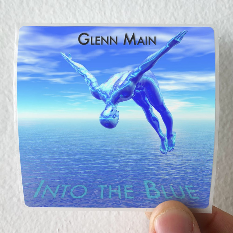 Glenn Main Into The Blue Album Cover Sticker