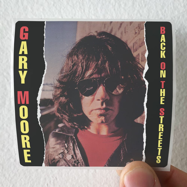 Gary Moore Back On The Streets 1 Album Cover Sticker