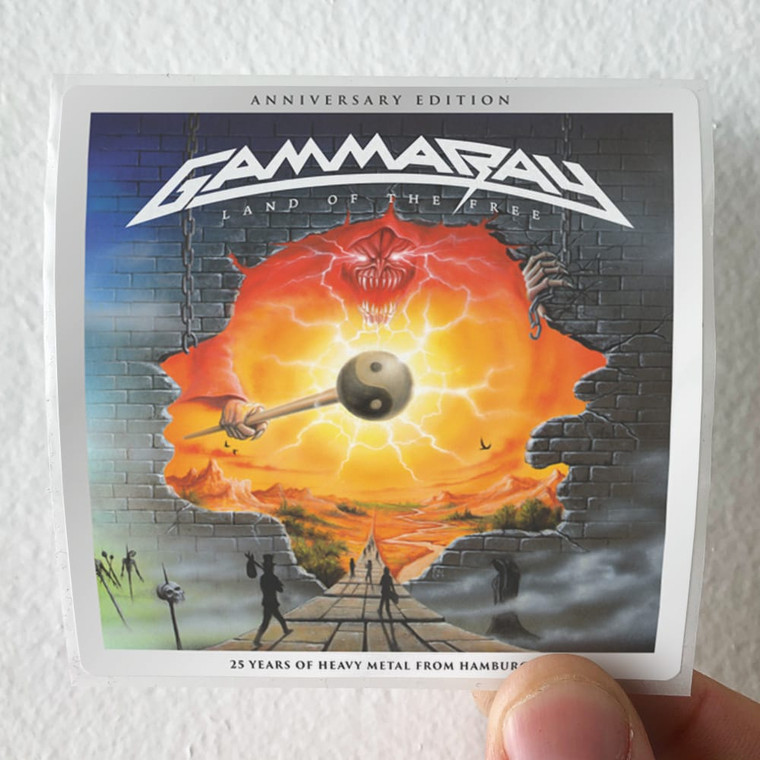 Gamma Ray Land Of The Free Album Cover Sticker