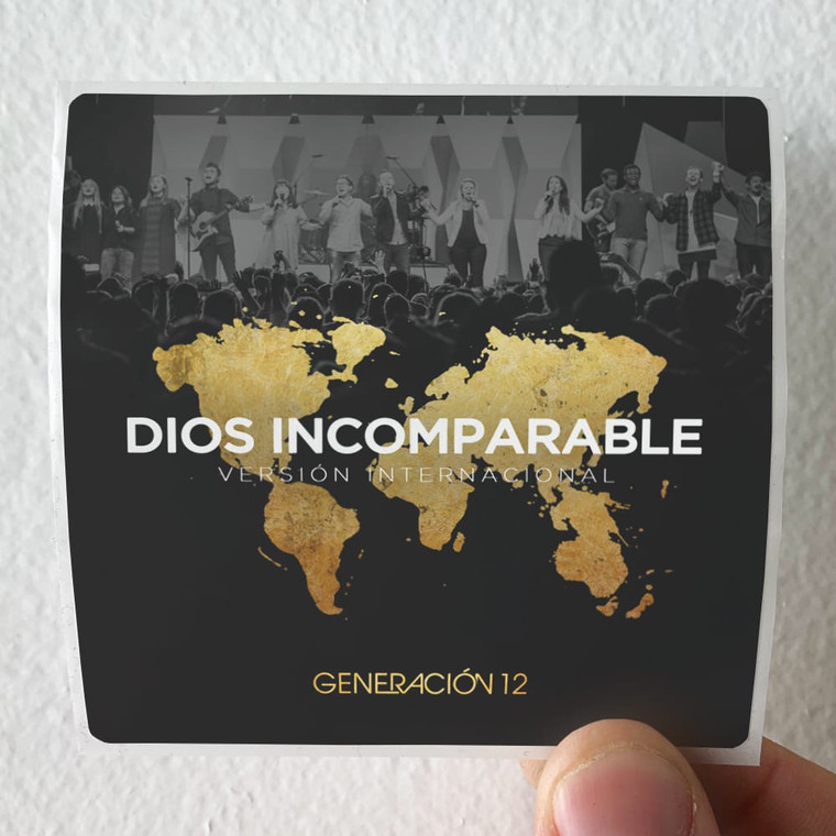 Generacion 12 Dios Incomparable Versin Internacional Album Cover Sticker