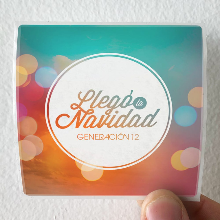 Generacion 12 Lleg La Navidad Album Cover Sticker