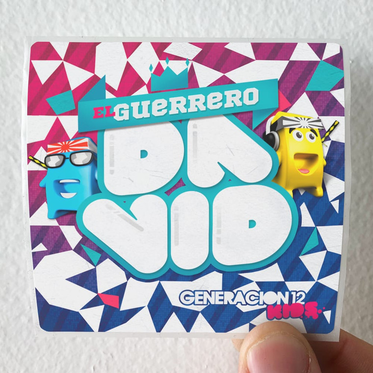 Generacion 12 El Guerrero David Album Cover Sticker