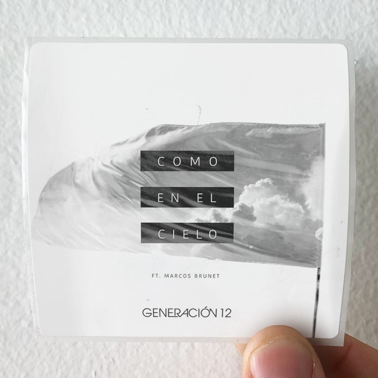 Generacion 12 Como En El Cielo Album Cover Sticker