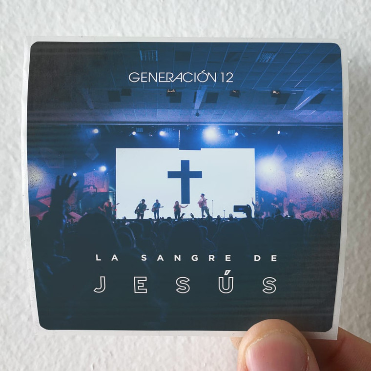 Generacion 12 La Sangre De Jess Album Cover Sticker