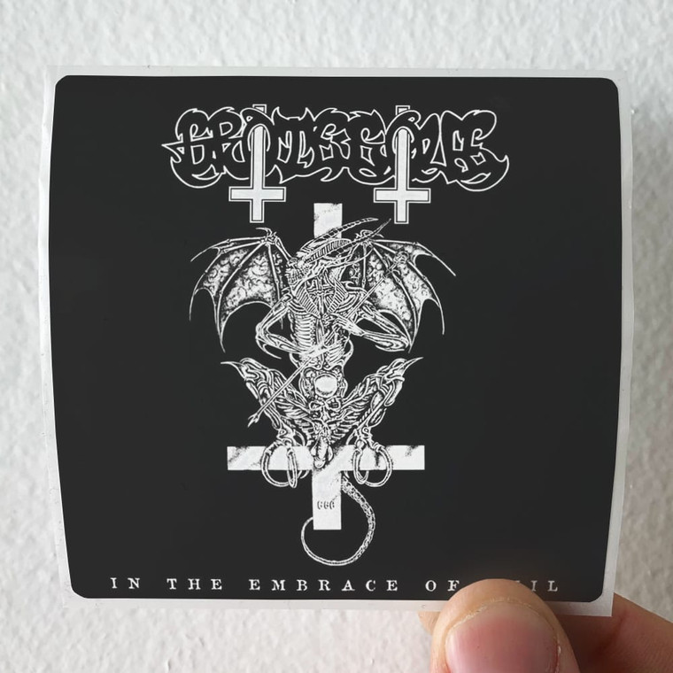 Grotesque In The Embrace Of Evil Album Cover Sticker