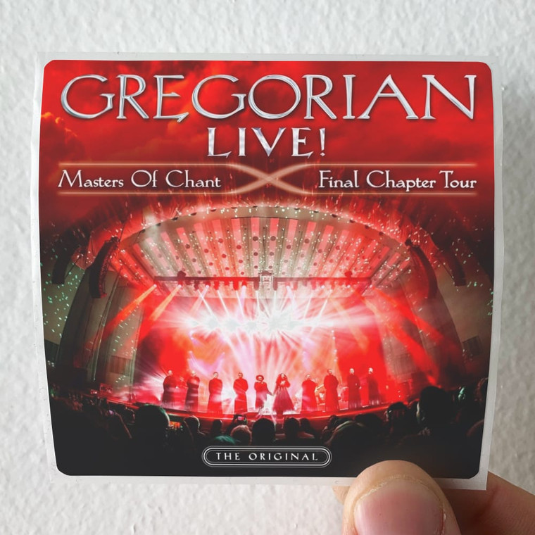 Gregorian Live Masters Of Chant Final Chapter Tour Album Cover Sticker