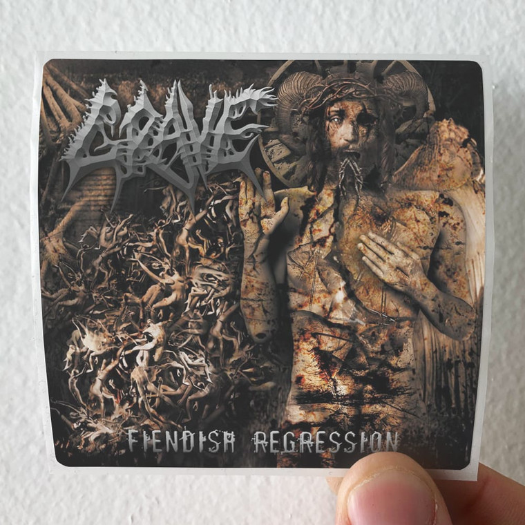 Grave Fiendish Regression Album Cover Sticker