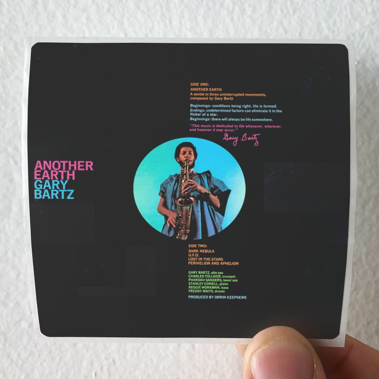 Gary Bartz Another Earth Album Cover Sticker
