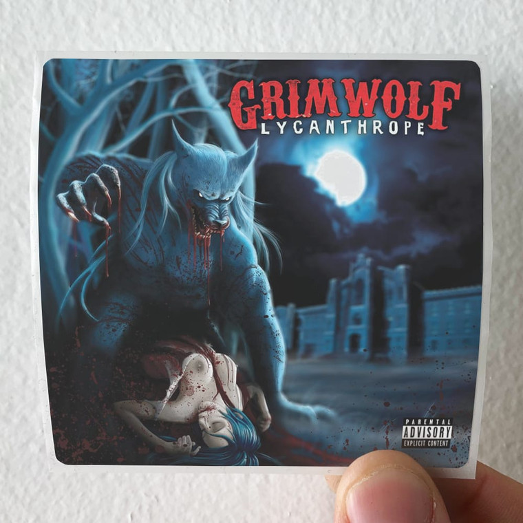 Grimwolf Lycanthrope Album Cover Sticker