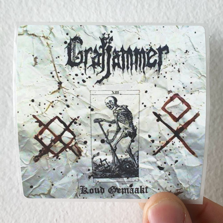 Grafjammer Koud Gemaakt Album Cover Sticker