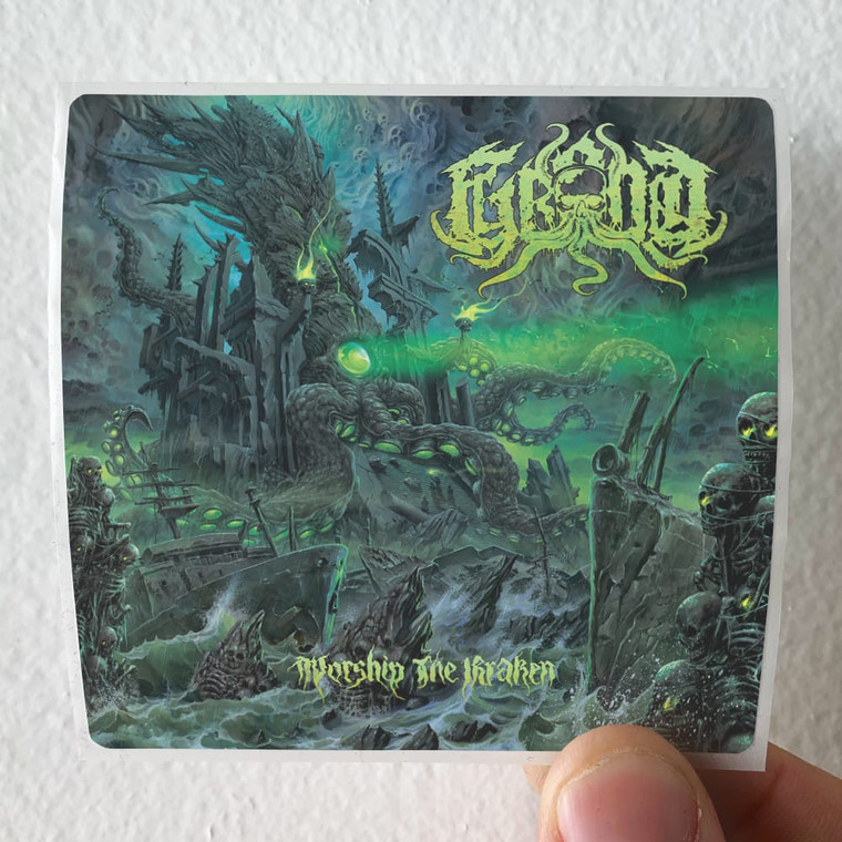 Grond Worship The Kraken Album Cover Sticker