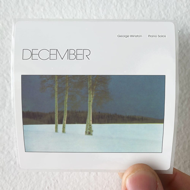 George Winston December 1 Album Cover Sticker