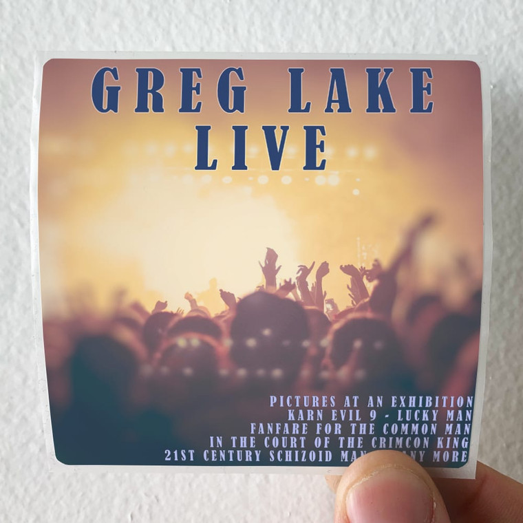 Greg Lake Greg Lake Live Album Cover Sticker