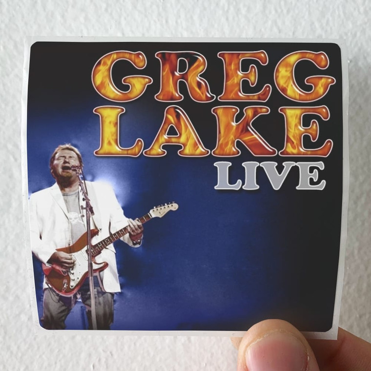 Greg Lake Live Album Cover Sticker