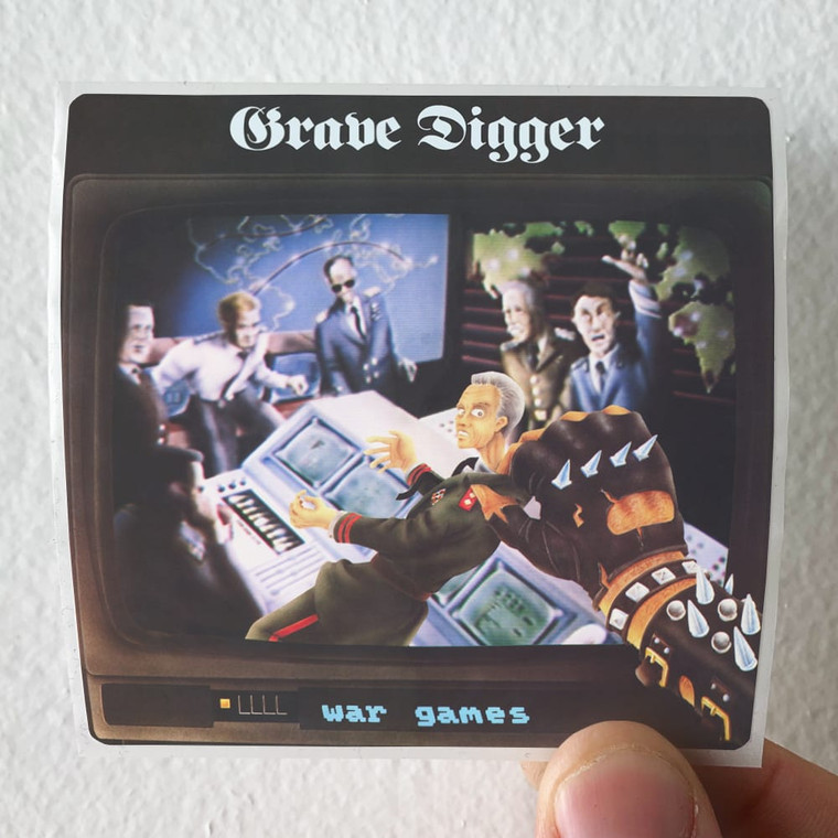 Grave Digger War Games 1 Album Cover Sticker