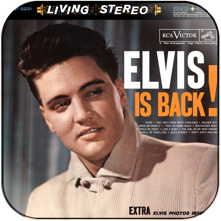 Elvis Presley Elvis Is Back-1 Album Cover Sticker Album Cover Sticker