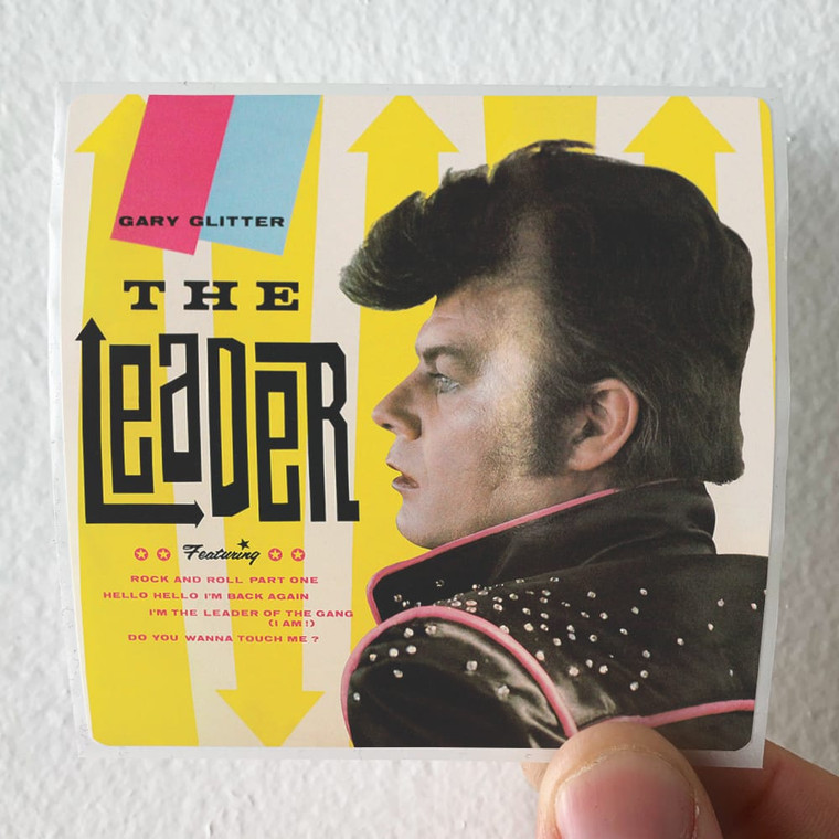 Gary Glitter The Leader Album Cover Sticker