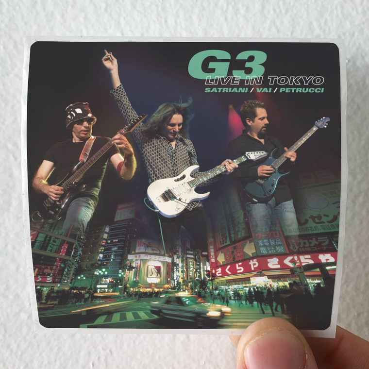 G3 G3 Live In Tokyo Album Cover Sticker