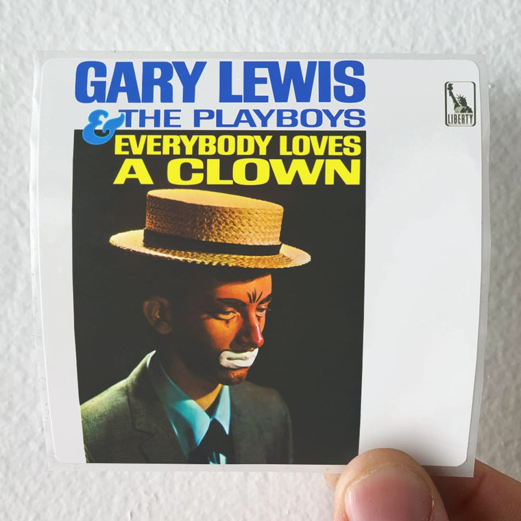 Gary Lewis and The Playboys Everybody Loves A Clown Album Cover Sticker