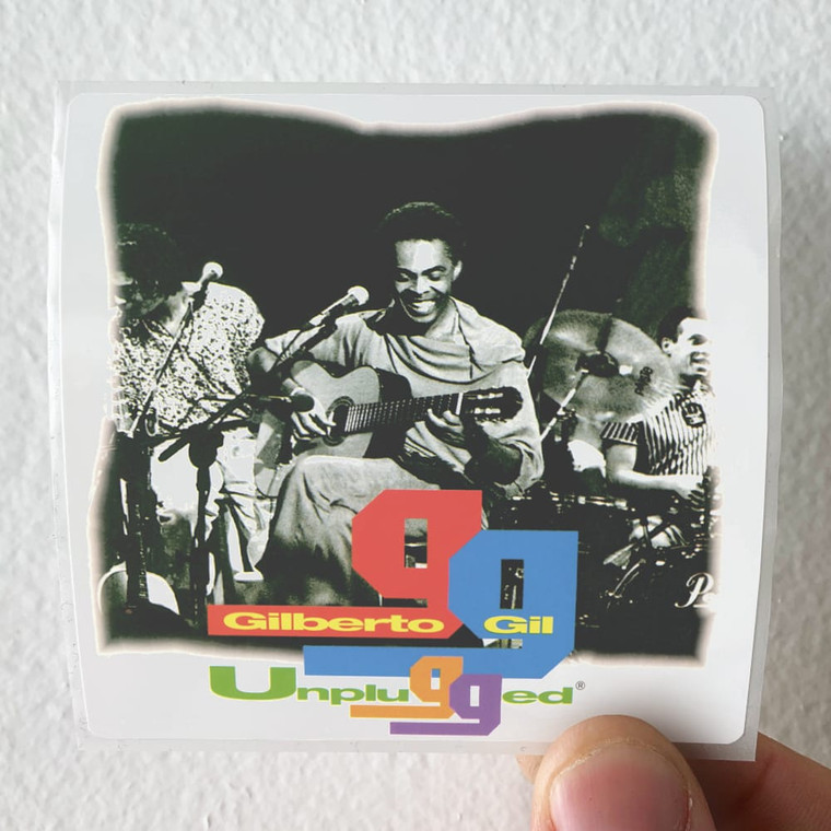 Gilberto Gil Unplugged Album Cover Sticker