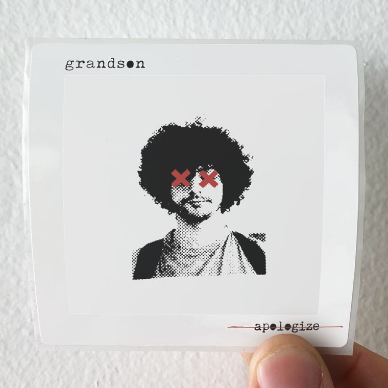 grandson Apologize Album Cover Sticker