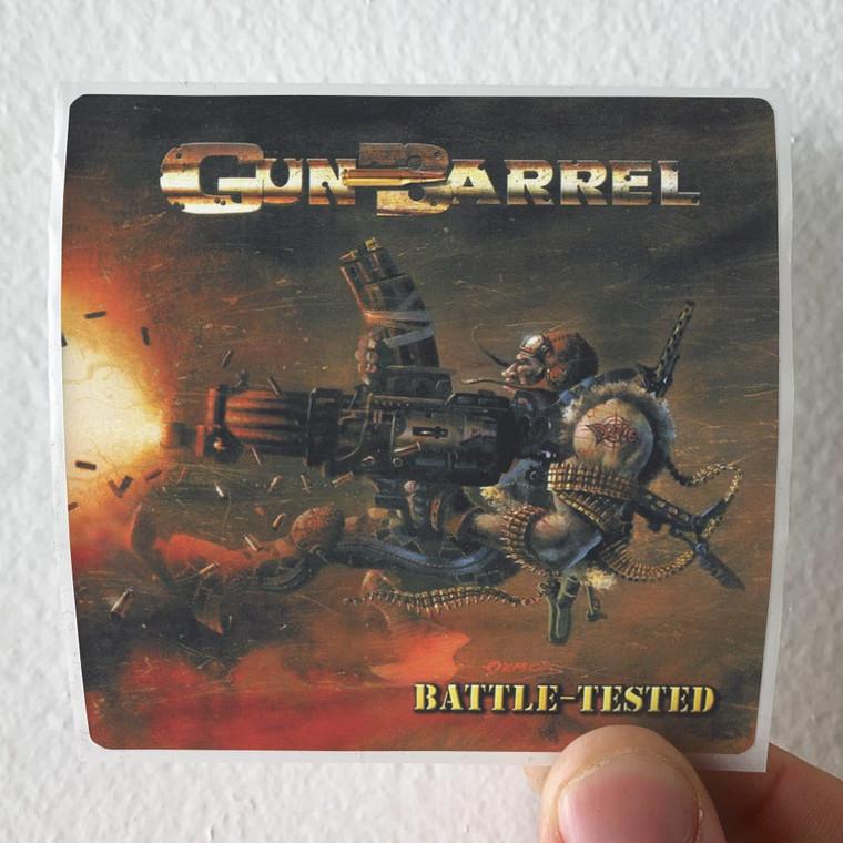 Gun Barrel Battle Tested Album Cover Sticker