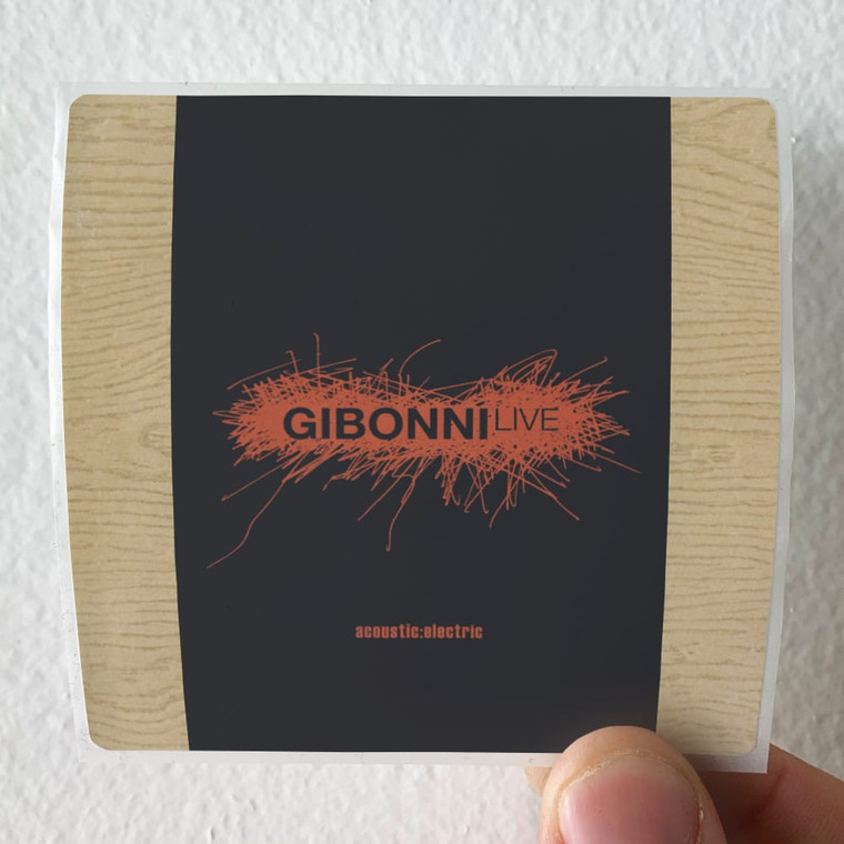 Gibonni Live Acousticelectric Album Cover Sticker