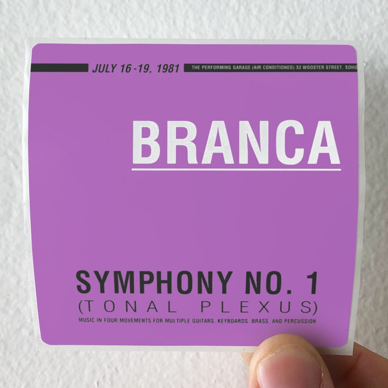 Glenn Branca Symphony No 1 Tonal Plexus Album Cover Sticker