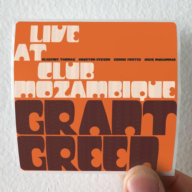 Grant Green Live At Club Mozambique Album Cover Sticker